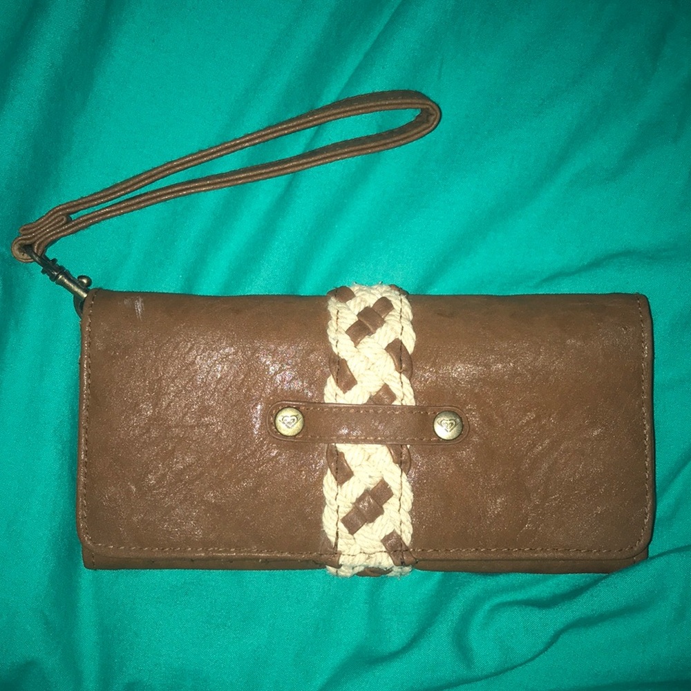 Roxy wallet wristlet trifold